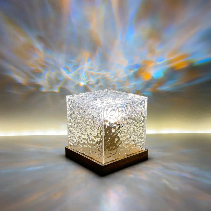 Nordlicht-Prisma-Lampe - Borealis Cube