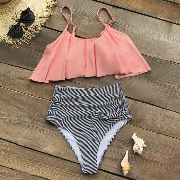 Belle Mae Bikini | Ein bunter Bikini mit Rüschen