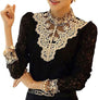 Damenbluse mit Herbststickereien – Elisabeth