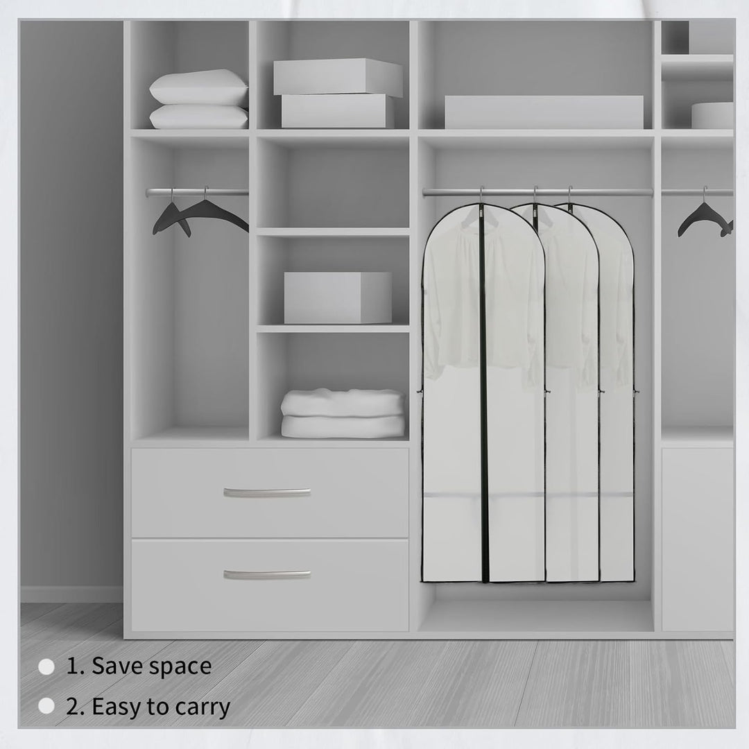 Lange Jurk Opslaghoes – 180 cm met Rits en Venster (2-Pack)