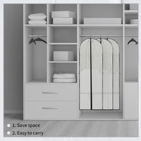 Lange Jurk Opslaghoes – 180 cm met Rits en Venster (2-Pack)