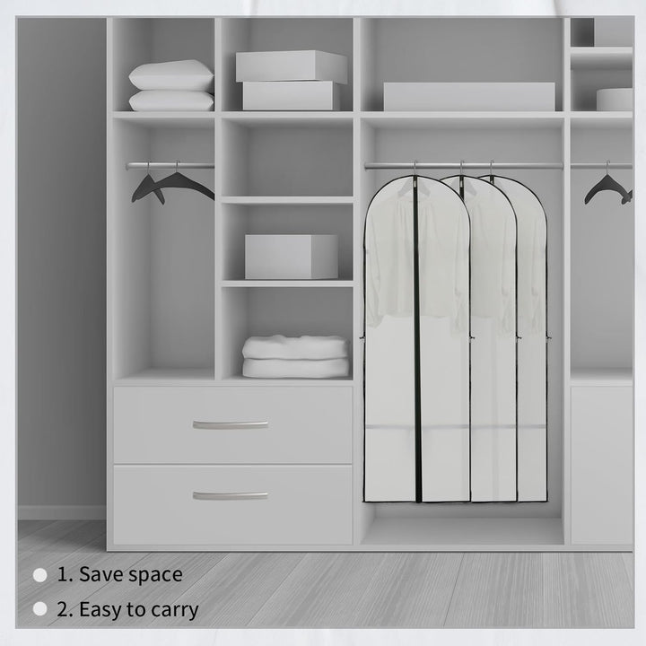 Lange Jurk Opslaghoes – 180 cm met Rits en Venster (2-Pack)