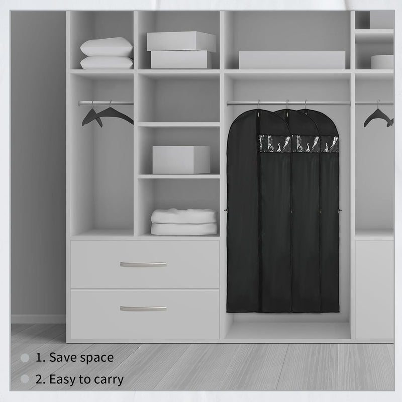 Lange Jurk Opslaghoes – 180 cm met Rits en Venster (2-Pack)