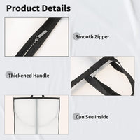 Lange Jurk Opslaghoes – 180 cm met Rits en Venster (2-Pack)