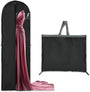 Lange Kleid-Aufbewahrungshülle – 180 cm mit Reißverschluss und Fenster (2er Pack)