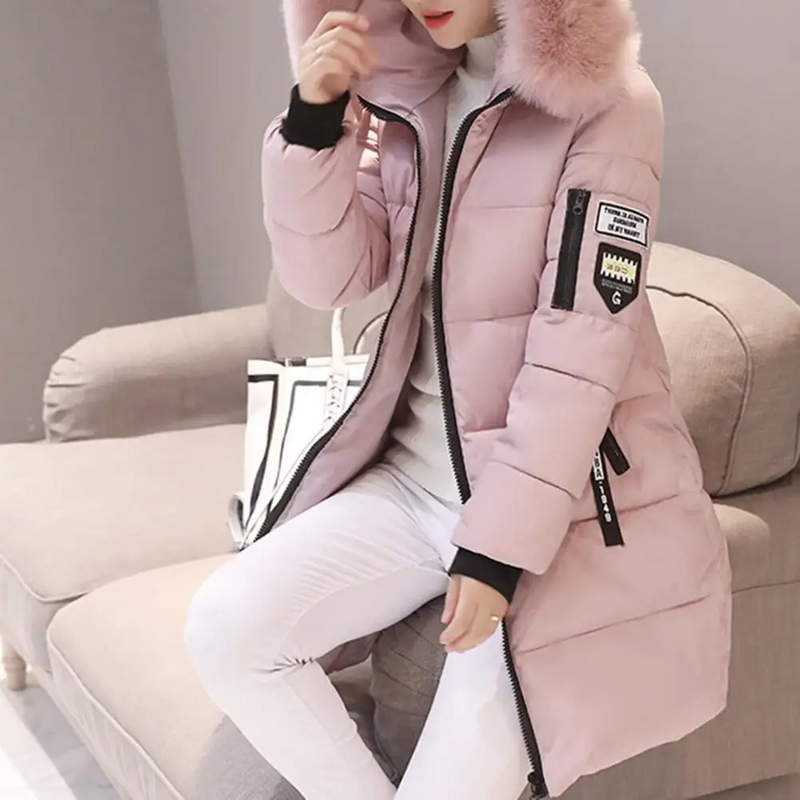 Bequeme winddichte Damen-Winterjacke - Elinora