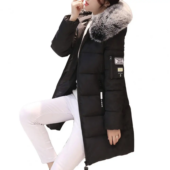 Bequeme winddichte Damen-Winterjacke - Elinora