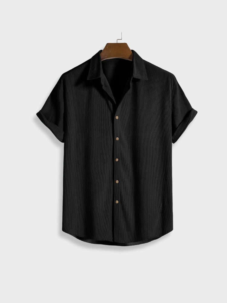 Herren Corduroy Sommer-Set mit Knopfverschluss – Sven