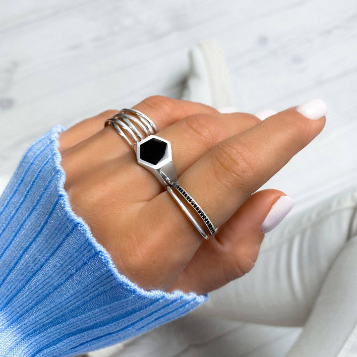 Stilvoller verzweigter Ring - Nora