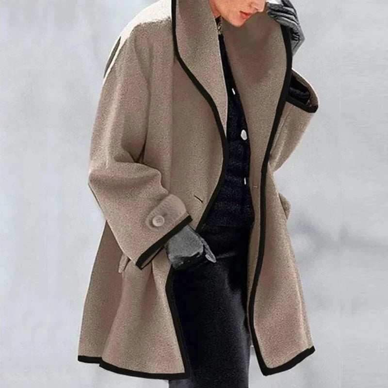 Warmer Winter Woll Damen Trenchcoat - Emma