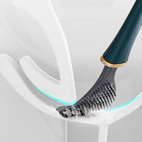 Silikon-Toilettenbürste mit Wandhalter & Tropfenauffang – Clevora