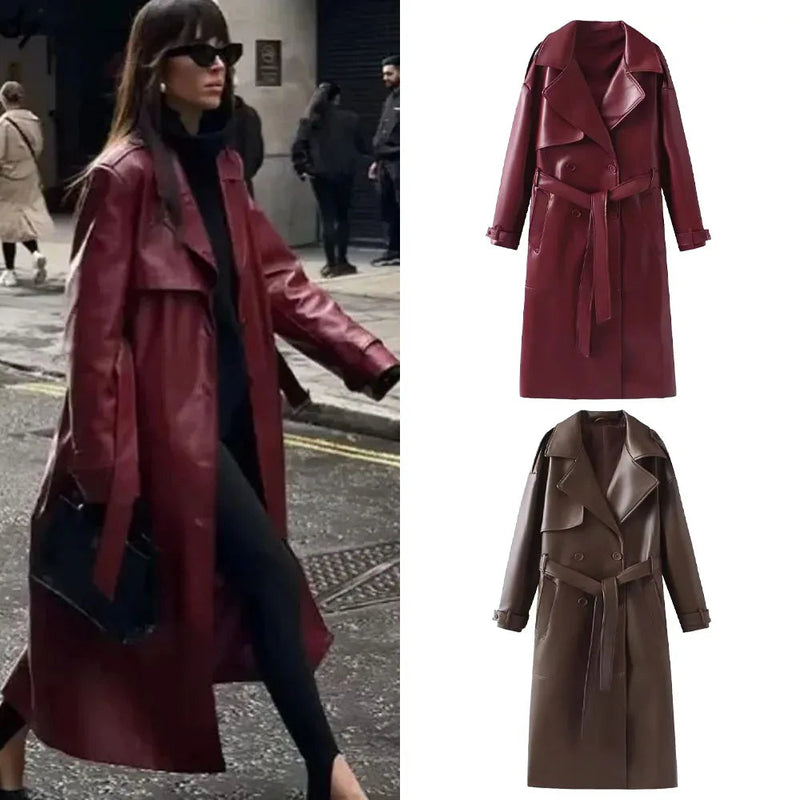 Stilvolle vegane Leder-Damenjacke - Viviette