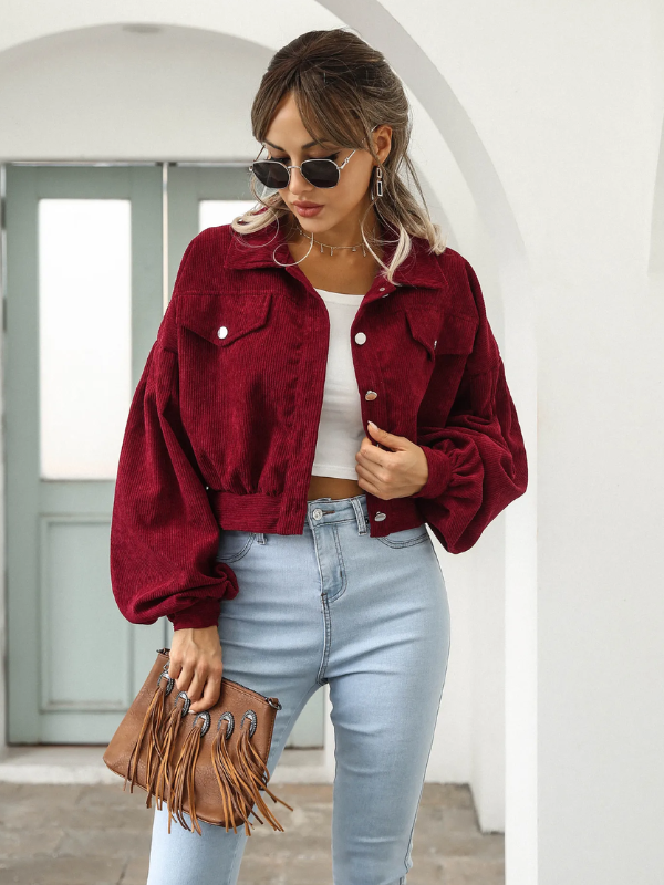 Eva Cropped Bomberjacke | Cool & Stilvoll