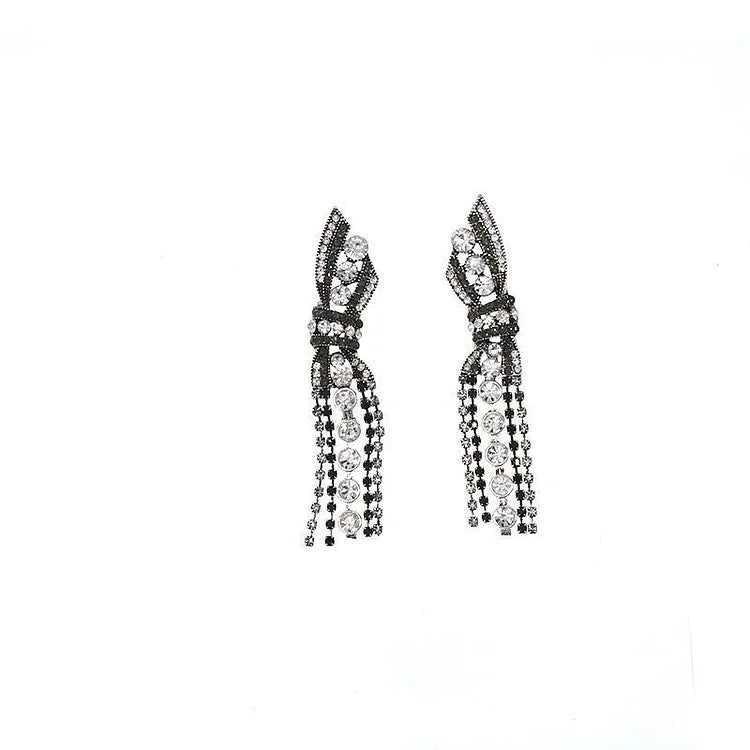 Schitterende Hanger Oorbellen met Vlinderstrik - Annelise