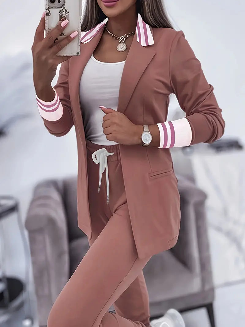Lässiges Streetwear Gestreiftes Set - Sophie