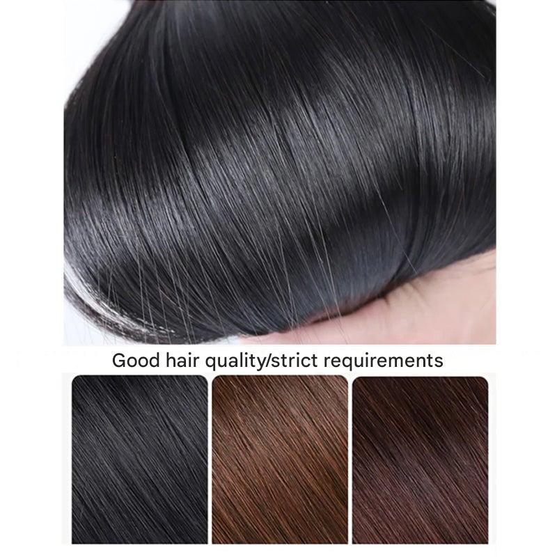 Blumenförmige Haarklammer mit Hairextension – Fiora