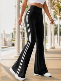 Gestreifte Damen Schlaghose mit Hoher Taille - Lucia