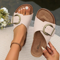 Zomerse dames kurken sandalen met gesp - Karla
