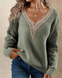 Stilvoller V-Ausschnitt-Pullover - Selena