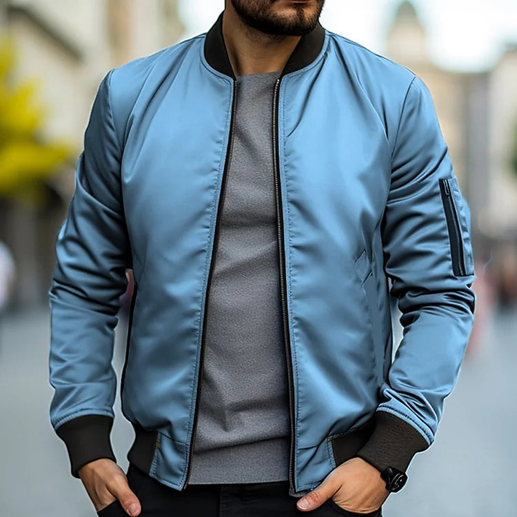 Herren Bomberjacke mit Arm Tasche – Jaron