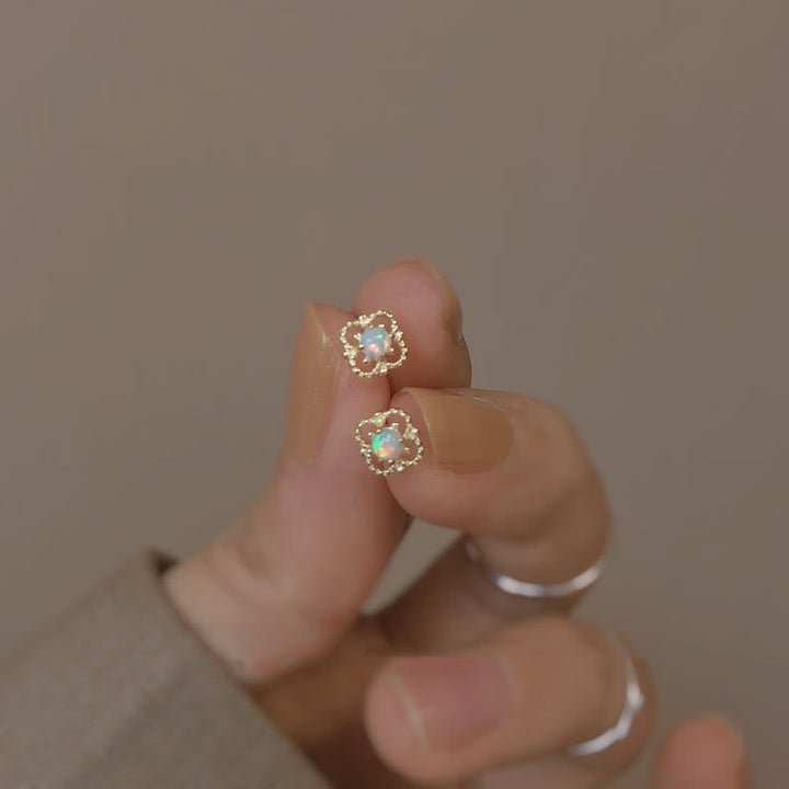 Zarte Vintage Ohrringe mit Opal - Seraphina