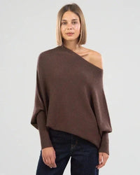 Asymmetrischer Oversized Damenpullover - Sophia