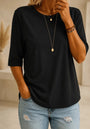 Essential Comfort Tee - Soft Round Neck Half Sleeve Basic 1