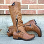 Bequeme hohe Stiefel mit Aufbewahrungsfach - Alina