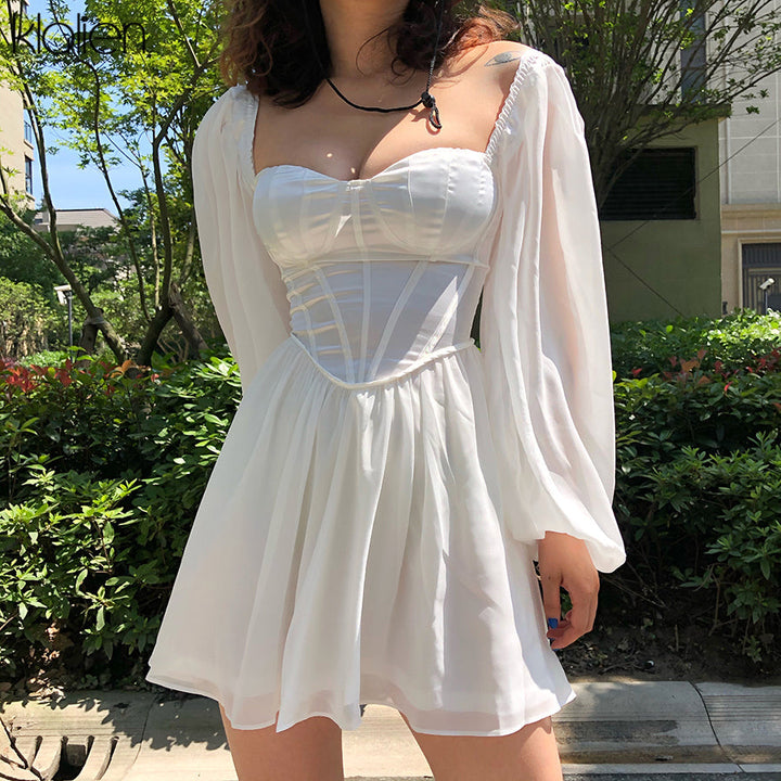 Fayza Kleid | Ein romantisches, weißes Sommerkleid
