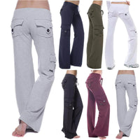 Damen Bootcut Cargohose mit Taschen - Isabella