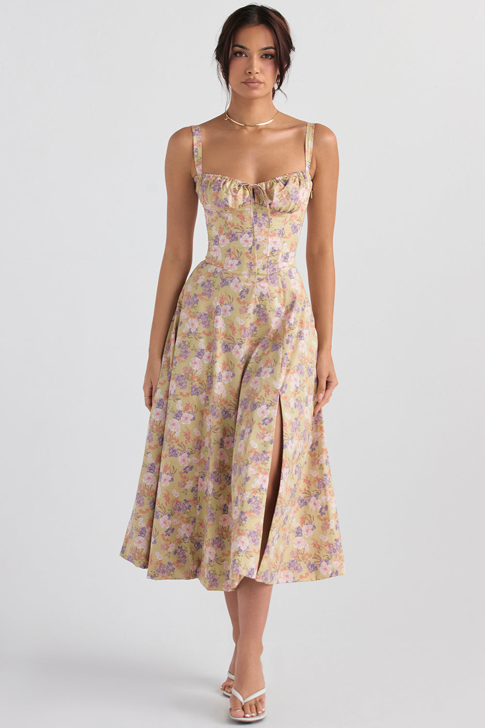 Bustier-Sommerkleid mit Taillenkorsett - Isabella