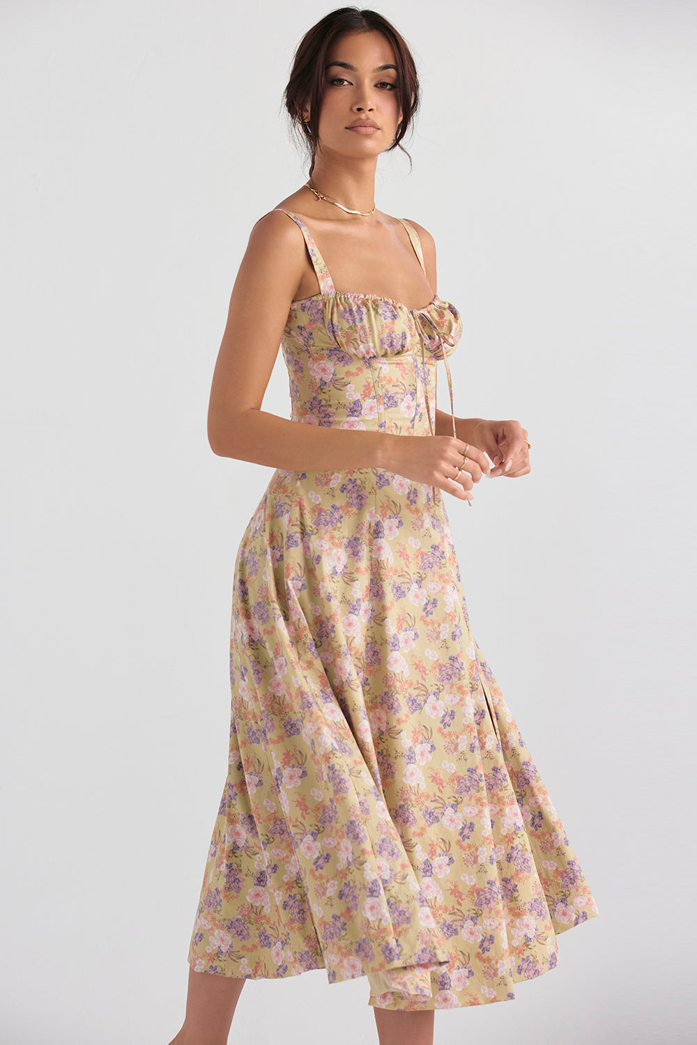 Bustier-Sommerkleid mit Taillenkorsett - Isabella