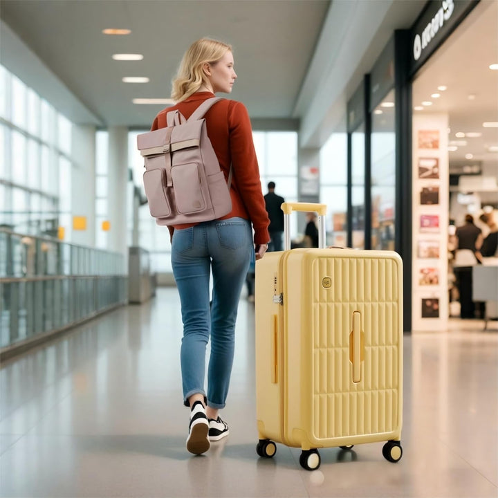 Großer Hartschalenkoffer mit 8 Spinner-Rollen