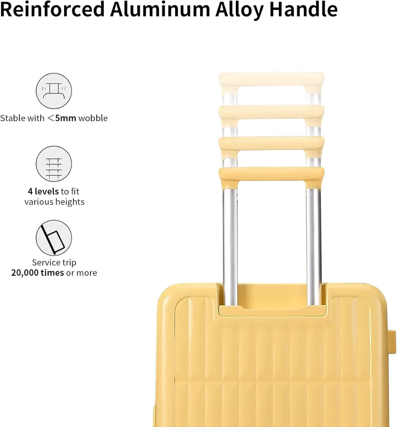 Großer Hartschalenkoffer mit 8 Spinner-Rollen