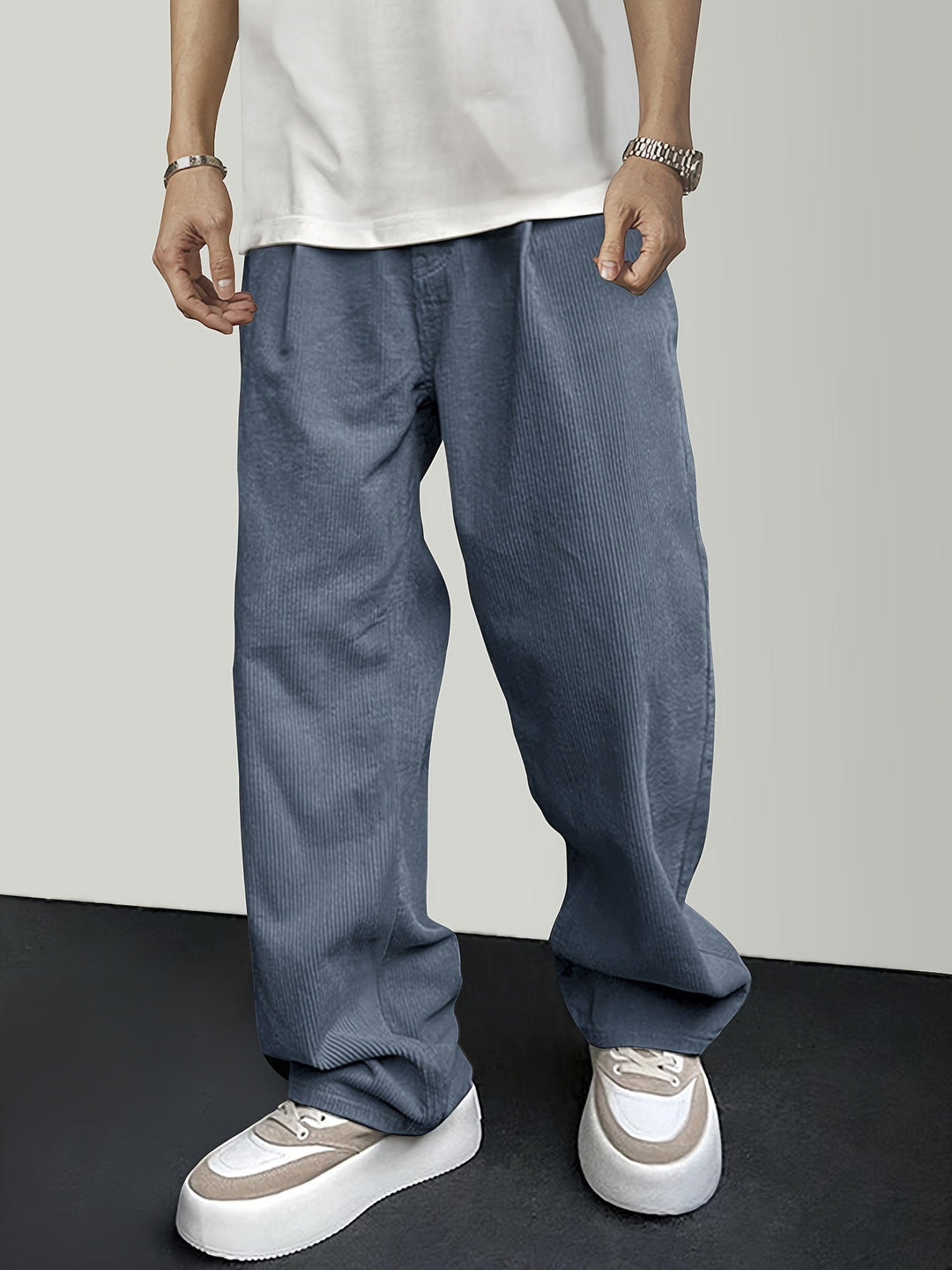 Lässige Cordhose für Herren mit Kordelzug - Mason