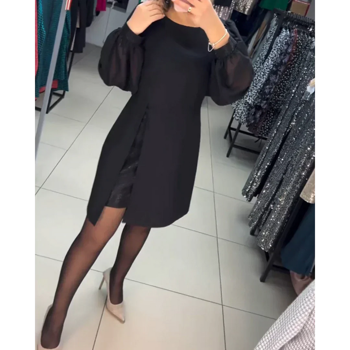 Klassisches Kleid mit langen Ärmeln - Isabelle