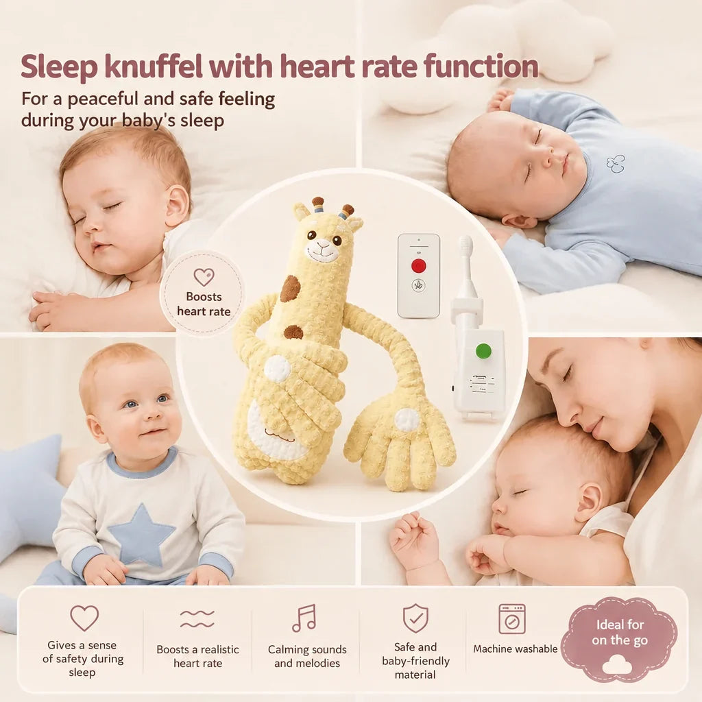 DreamBuddy – Rustgevende pluche slaapknuffel voor baby's