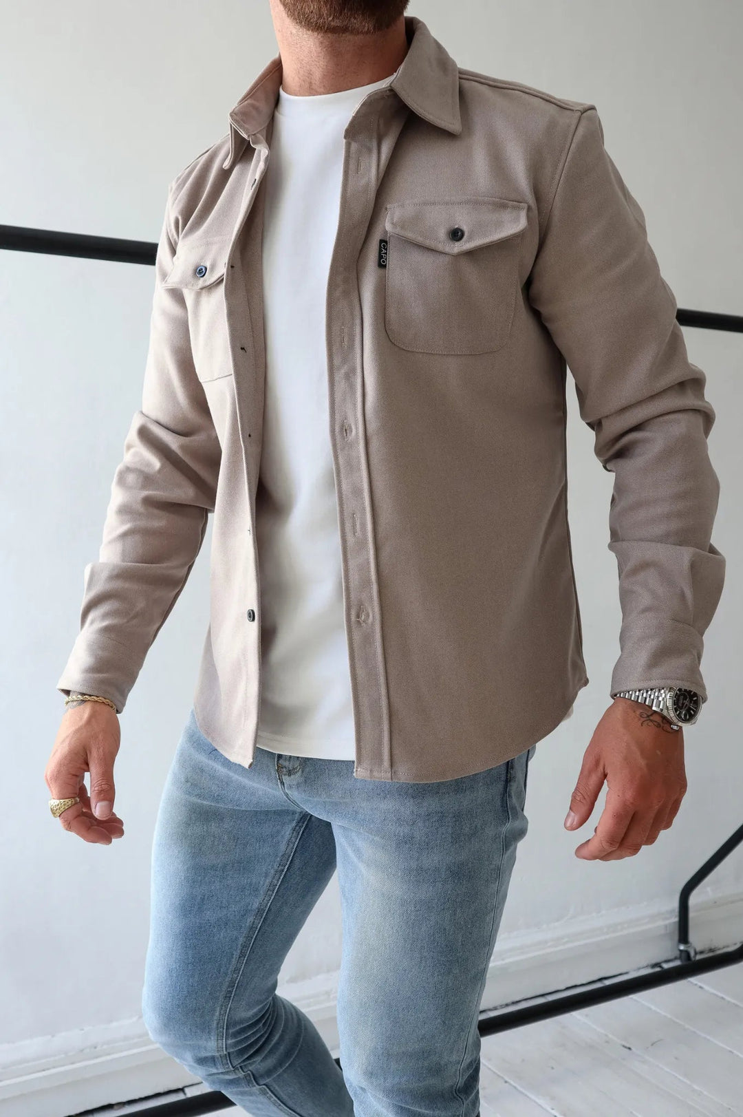 Modernes Hemdjacke für Herren – Elias