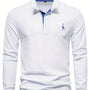 Bequemer Herren Polo mit Langen Ärmeln