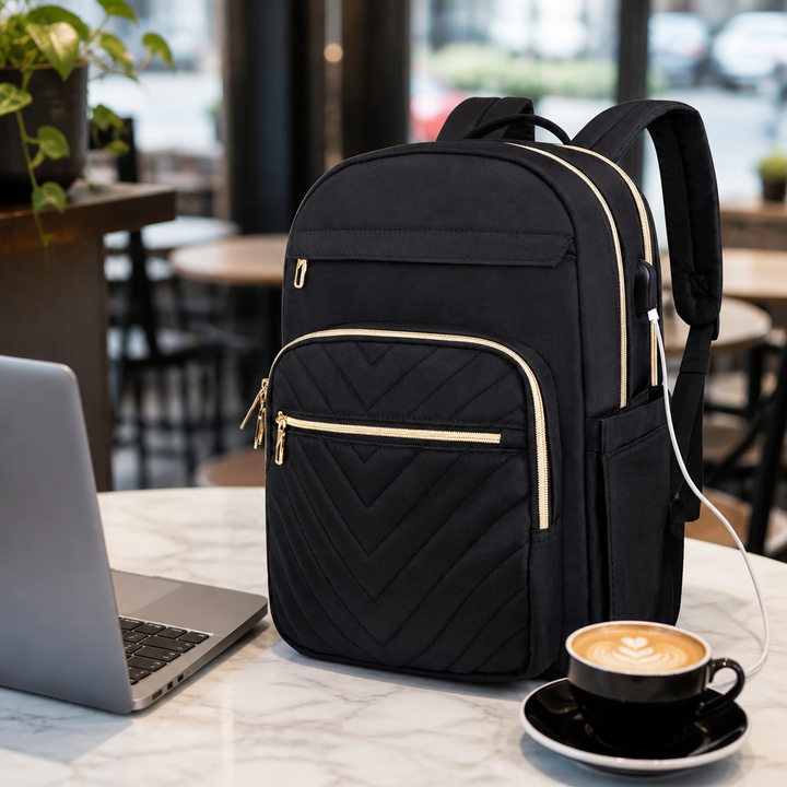 Compacte Laptop Rugzak met USB-Poort – 15.6" – Portavo