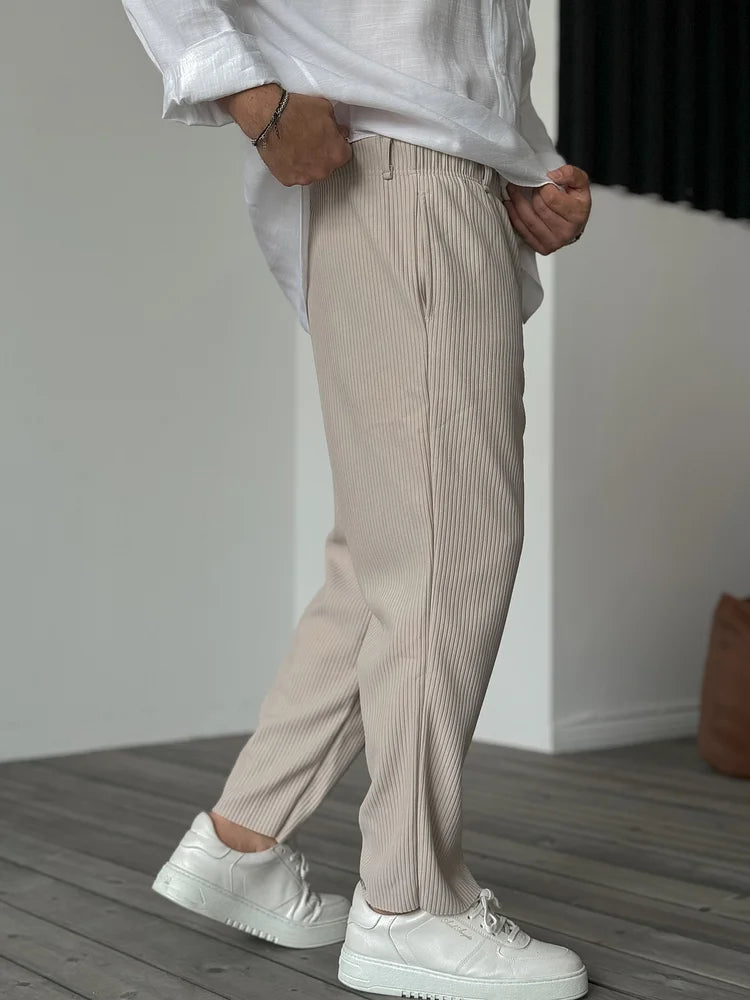 Luxuriöse Herrenhose aus weichem Stoff – Alessio