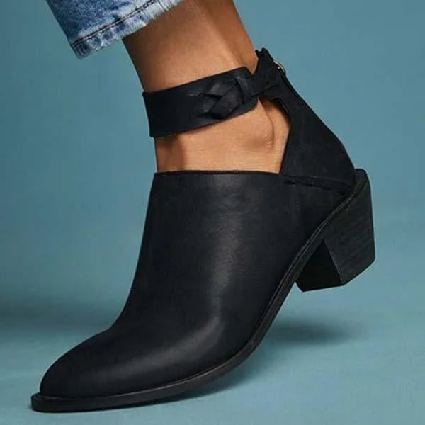 Bequeme Damen-Pumps mit Reißverschluss – Vera