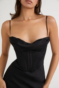 Trendiges Korsett Maxi-Kleid - Isabella