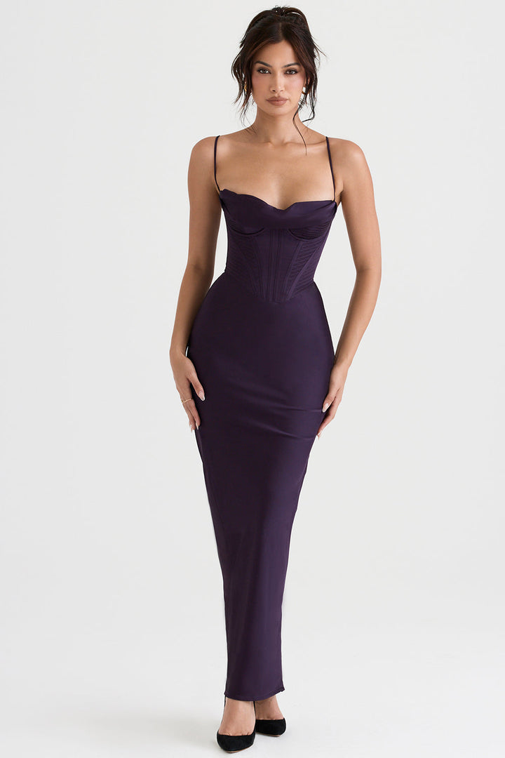 Trendiges Korsett Maxi-Kleid - Isabella