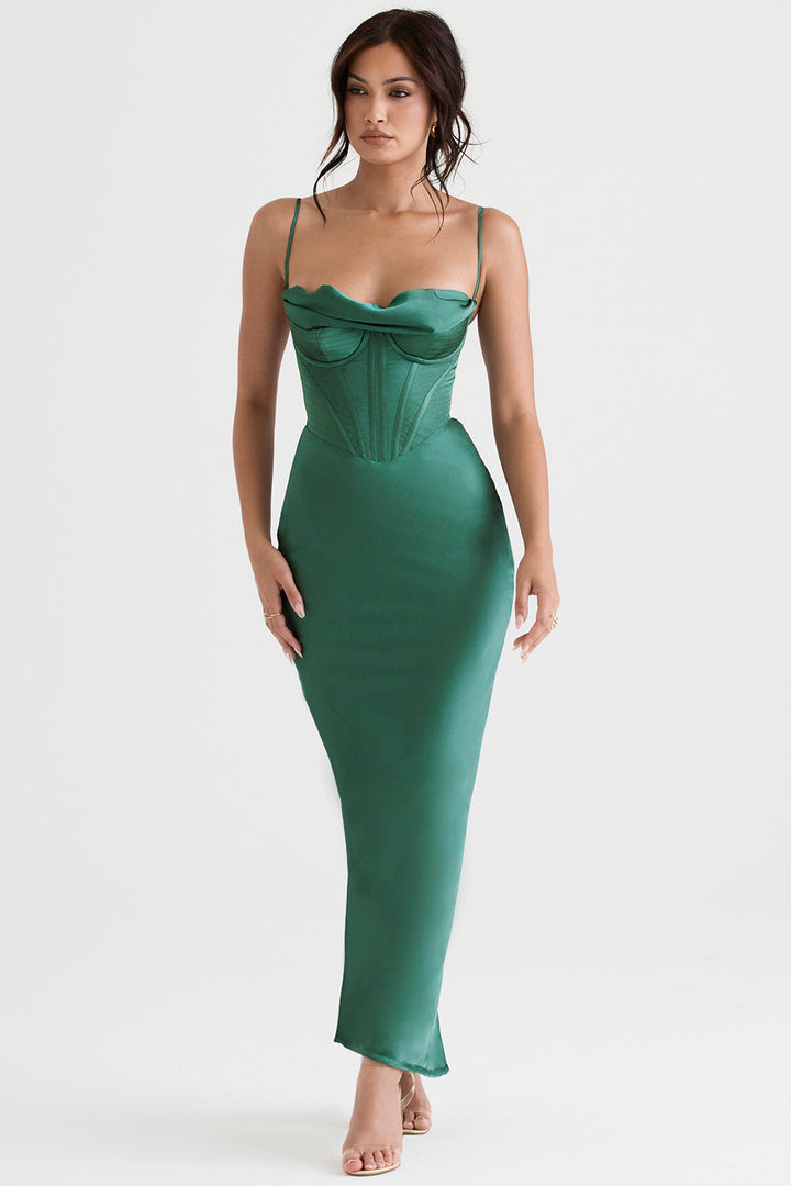 Trendiges Korsett Maxi-Kleid - Isabella