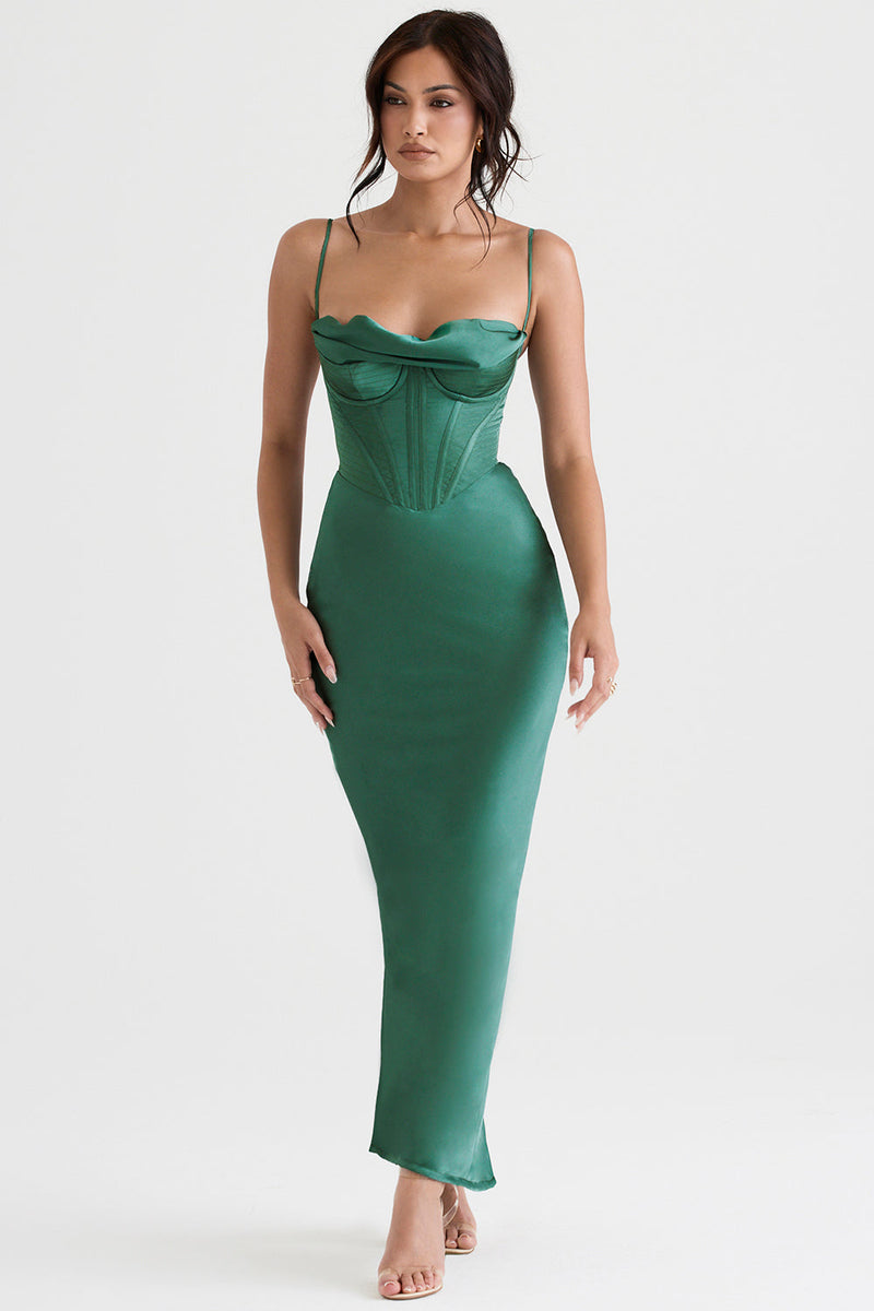 Trendiges Korsett Maxi-Kleid - Isabella