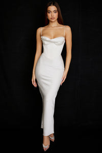 Trendiges Korsett Maxi-Kleid - Isabella
