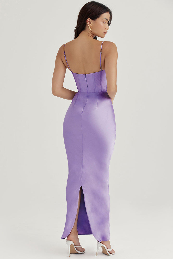 Trendiges Korsett Maxi-Kleid - Isabella