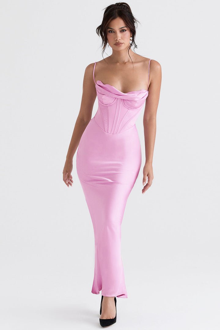 Trendiges Korsett Maxi-Kleid - Isabella