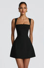 Isabeau Mini Dress – Boned Corset, Square Neck, Flared Skirt 7